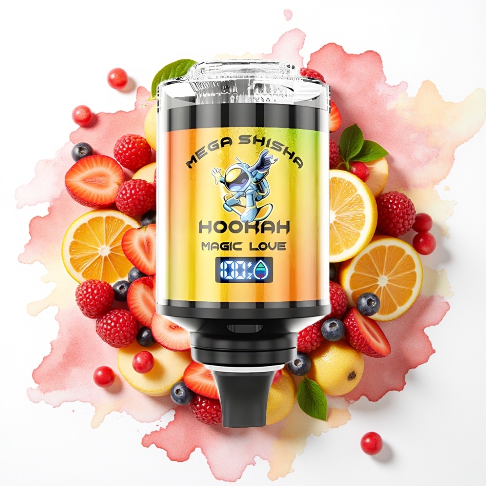 JNR Mega Shisha Hookah 100K Desktop Kompatibilitet Magisk Kjærlighet – 100K puffs, 60ml, 2200mAh