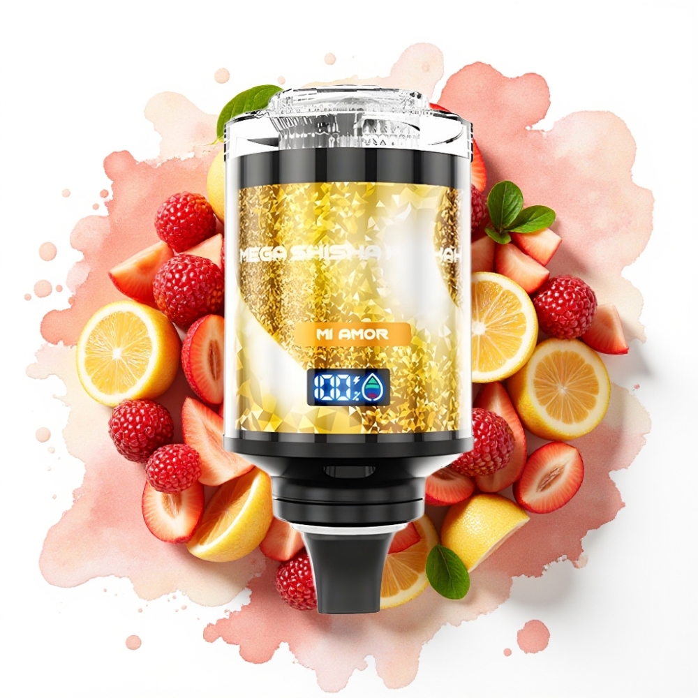 JNR Mega Shisha Hookah Desktop Kompatibilitet Mi Amor (Min Kjærlighet) 100K puffs 60ml 2200mAh