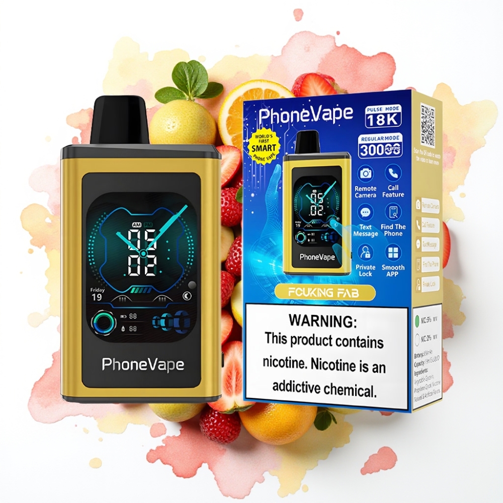 JNR PhoneVape 30000 puffs Engangsvape Fucking Fab – 850mAh, Turbo, Justerbar luftstrøm