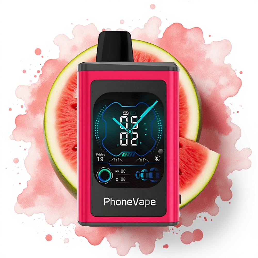 JNR PhoneVape 30000 puffs Engangsvaper Vannmelon Is, 850mAh, Type-C, Turbo Mode