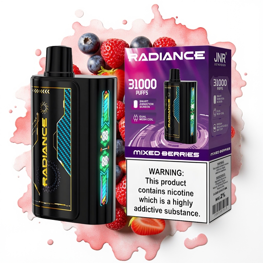 JNR Radiance 31000 Puffs Disposable Vape BLANDBÆR – 28ml, 950 mAh, Type-C