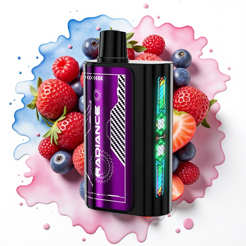 JNR Radiance 31000 Puffs Disposable Vape BLÅ BÆR KIRSEBÆR – 28ml, 950mAh, Type-C