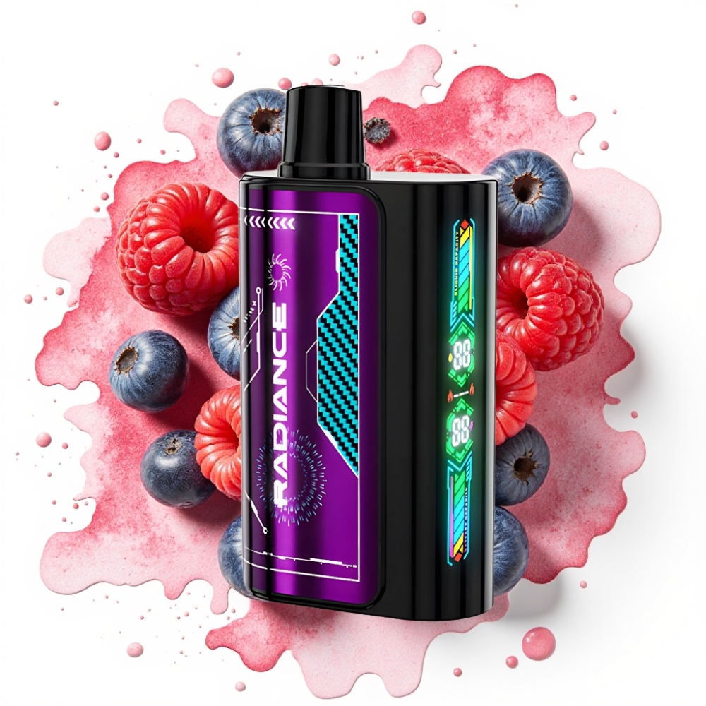 JNR Radiance 31000 Puffs Engangs Vape BLÅBÆR SUR BRINGEBÆR 28ml 950mAh