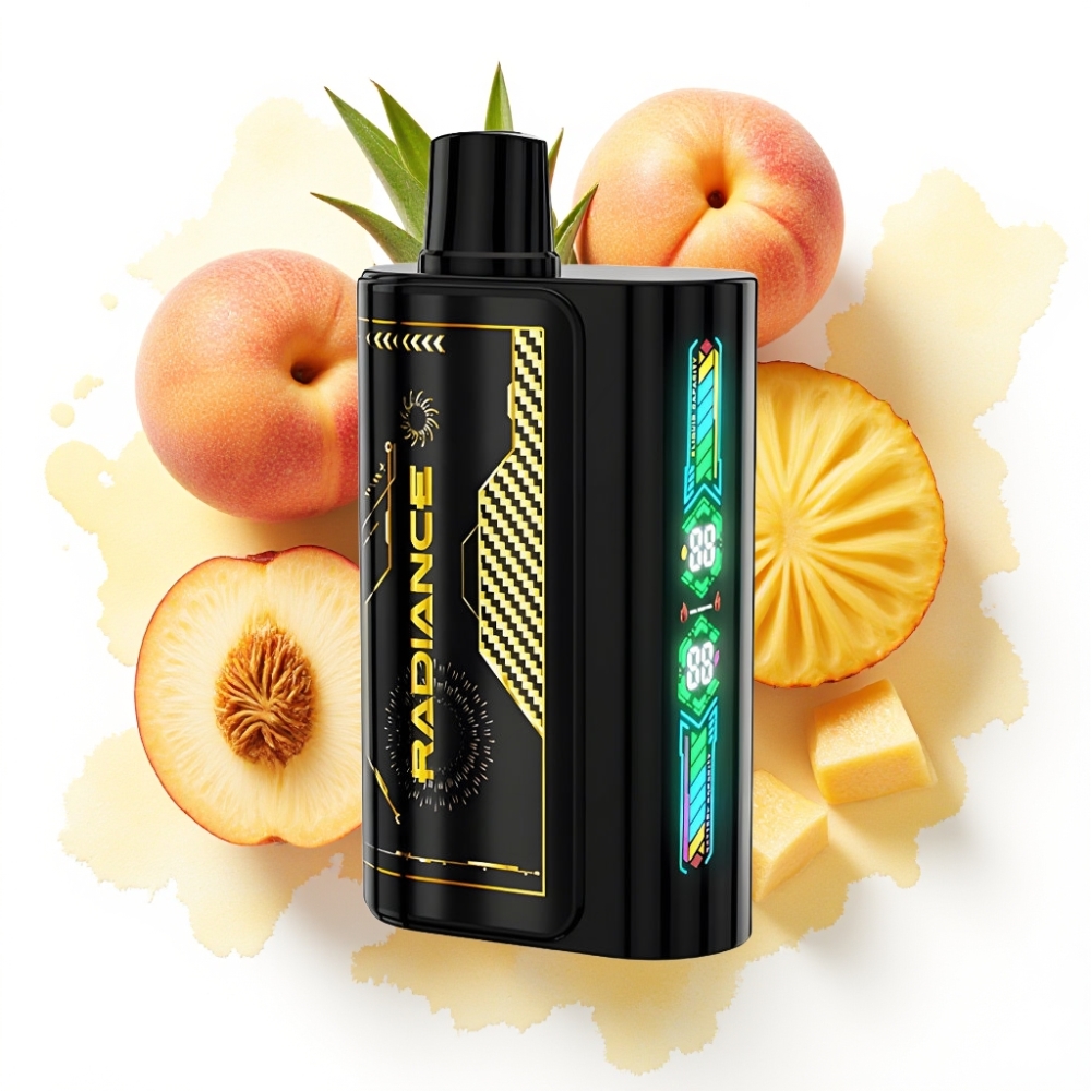 JNR Radiance 31000 Puffs Engangsdamp Fersken Mango Ananas, 28ml, 950 mAh