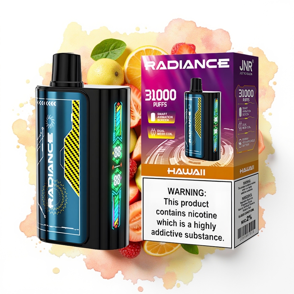 JNR Radiance 31000 Puffs Engangsvaper HAWAII – 28ml, 2% nikotin, Type-C