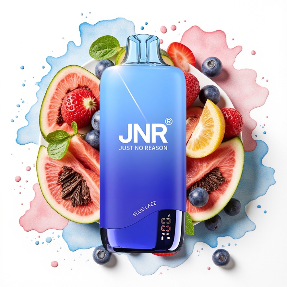 JNR Rainbow 10500 Puffs Disposable Vape Blå Lazz – 600mAh, 18ml, 0.8ohm