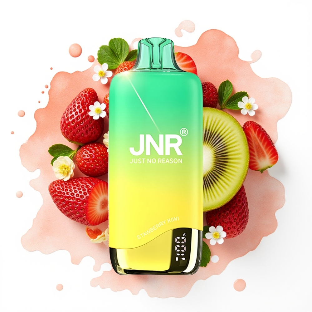 JNR Rainbow 10500 Puffs Engangs Vape Jordbær Kiwi – 18ml, 0.8ohm, USB-C