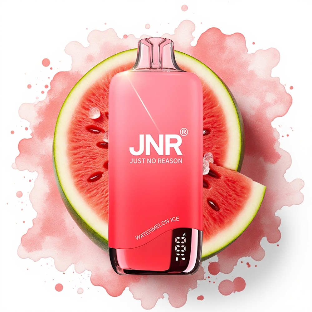 JNR Rainbow 10500 Puffs Engangs Vape Vannmelon Is 18ml 600mAh