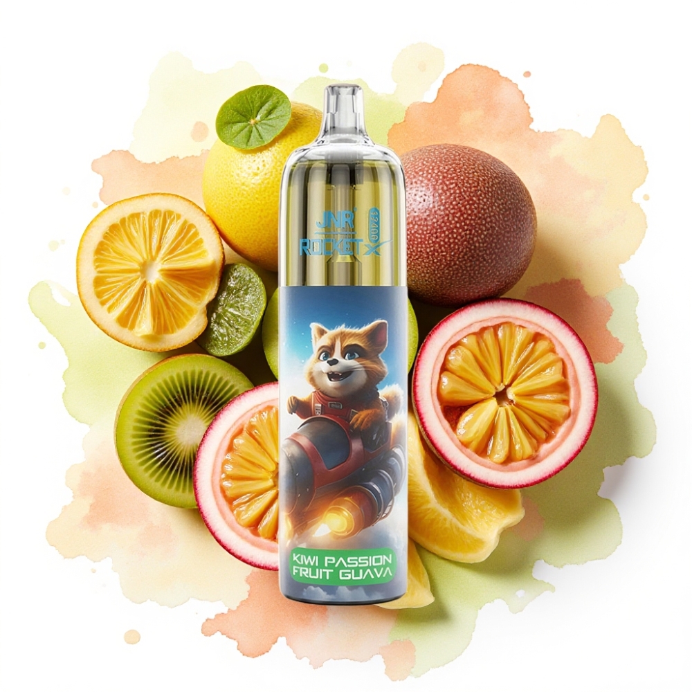 JNR Rocket-X 12400 Puffs Engangs Vape Kiwi Pasjonsfrukt Guava – 25ml, 850mAh, Type-C
