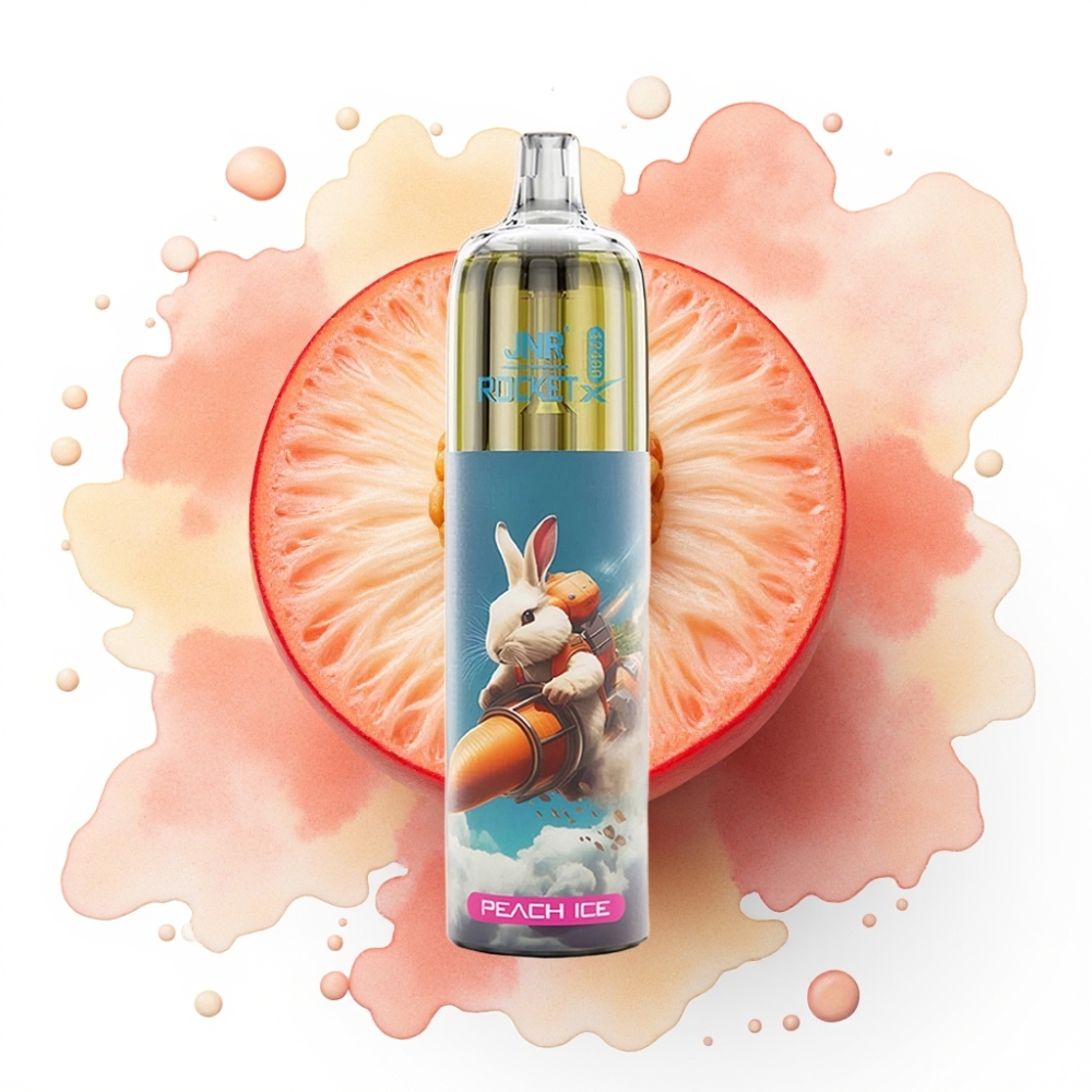 JNR Rocket-X 12400 Puffs Engangsdamp Peach Is, 25ml, 850mAh, 1.2ohm
