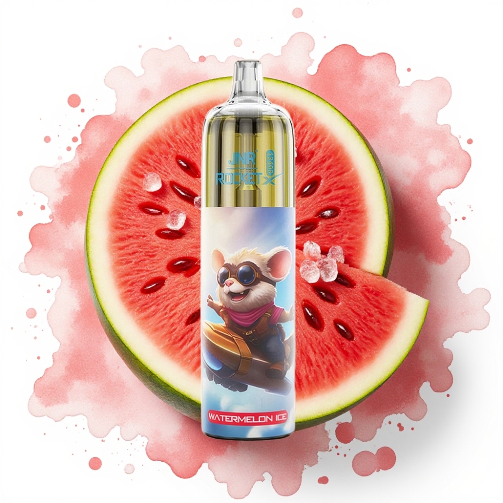 JNR Rocket-X 12400 Puffs Engangsvaper Vannmelon Is – Justerbar Luftstrøm, 850mAh, 25ml