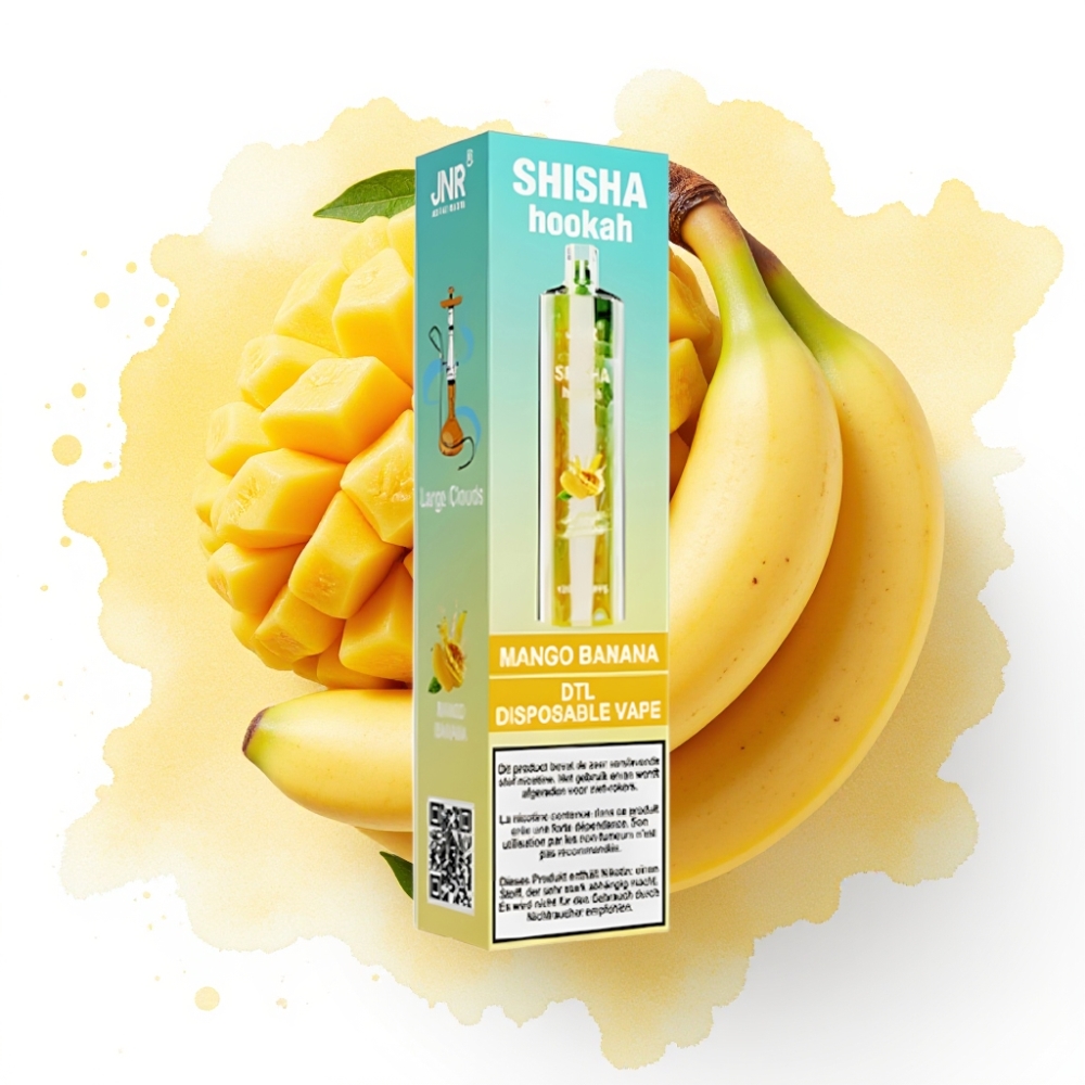 JNR Shisha Hookah 12000 Puffs Mango Banan 24ml 750mAh Type-C