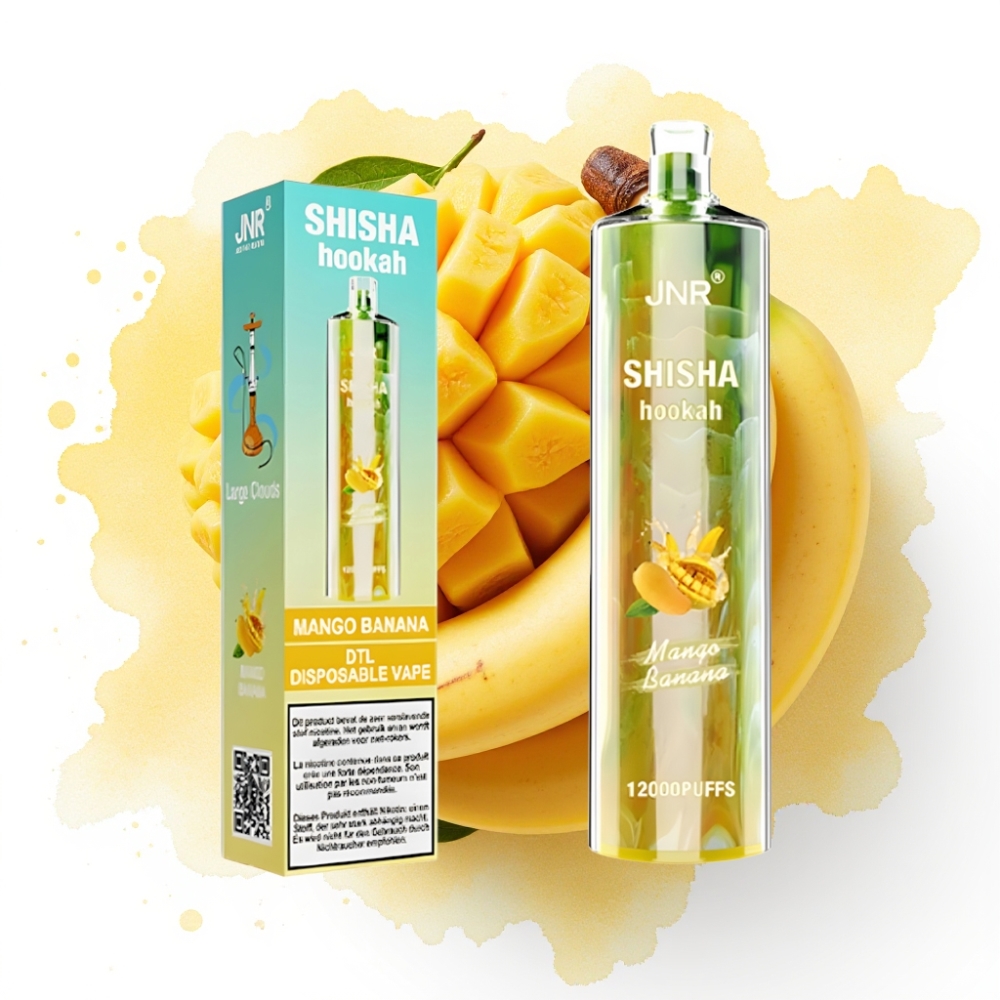 JNR Shisha Hookah 12000 Puffs Mango Banan 24ml 750mAh Type-C