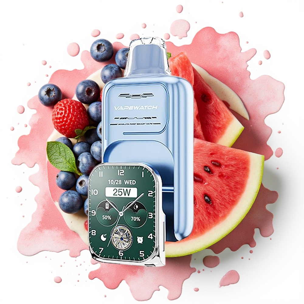 JNR VapeWatch 30000 Puffs Blåbær Vannmelon – 1000mAh, 19mL, 5%