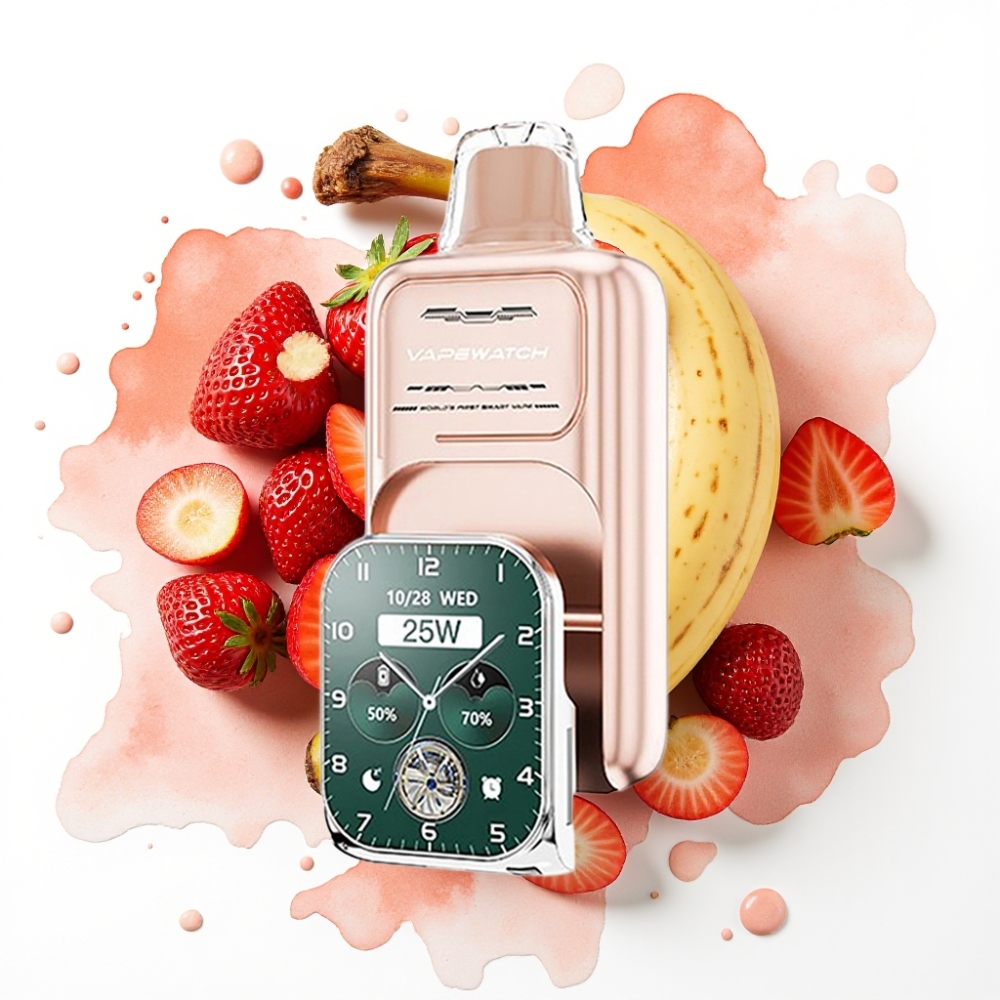 JNR VapeWatch 30000 Puffs Jordbær Banan 1000mAh Type-C