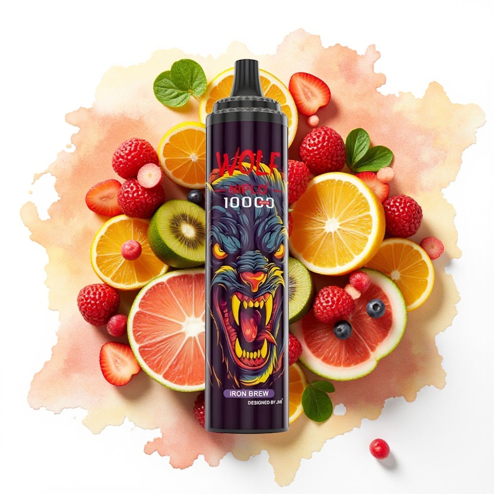 JNR Wolf Niplo 10000 Puffs Iron Brew (Jernbrygg) 20ml 5% Type-C