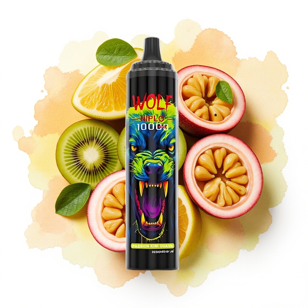 JNR Wolf Niplo 10000 Puffs Passionsfrukt Kiwi Guava 20ml 5% Type-C
