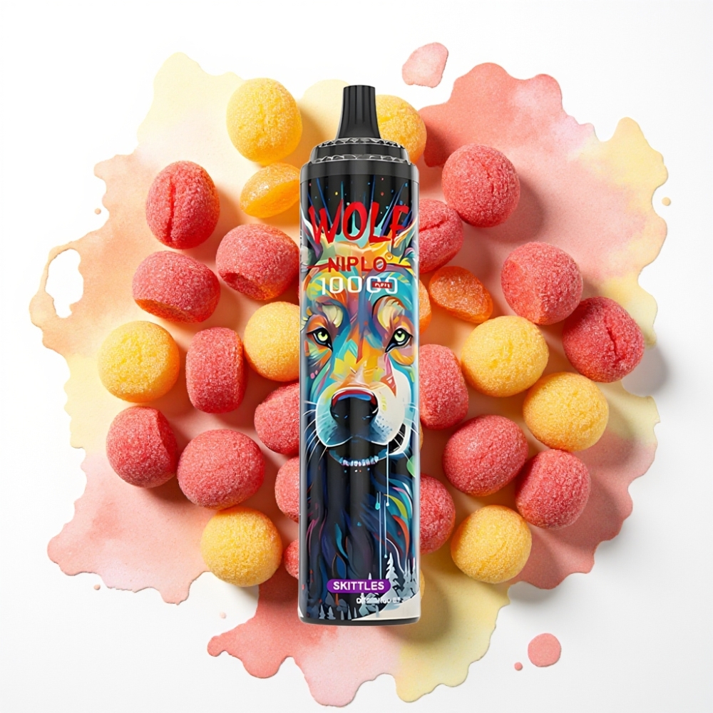 JNR Wolf Niplo 10000 Puffs Skittles (20ml, 5%, Type-C)