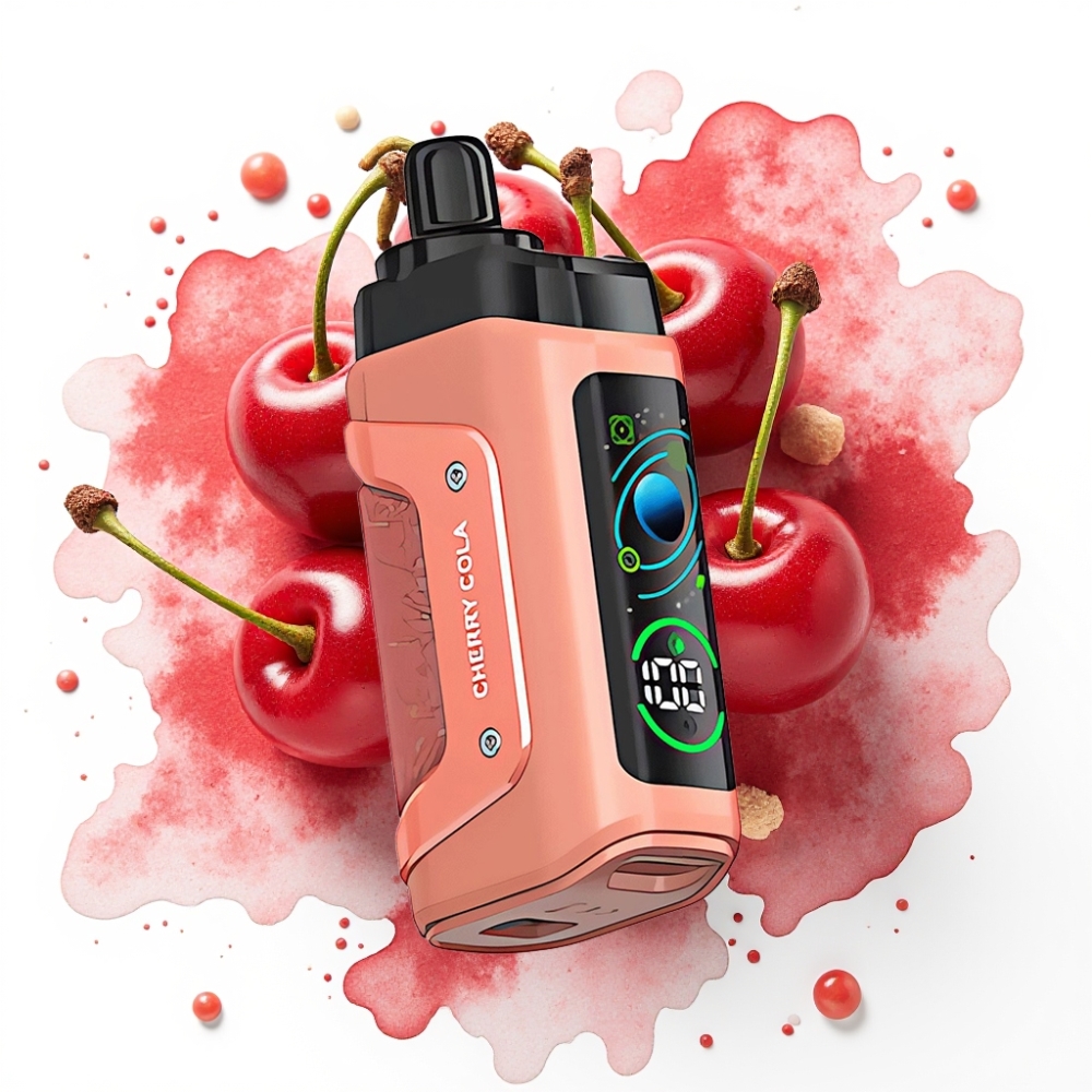 Razz Bar 45000 Puffs Disposable Vape Kirsebær Cola – 1,0 Ohm Mesh, Justerbar Luftstrøm, 650 mAh