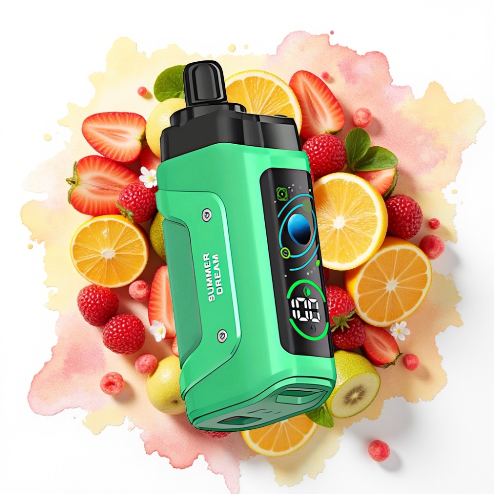 Razz Bar 45000 Puffs Disposable Vape Sommerdrøm, 1.0 Ohm Mesh, 650 mAh