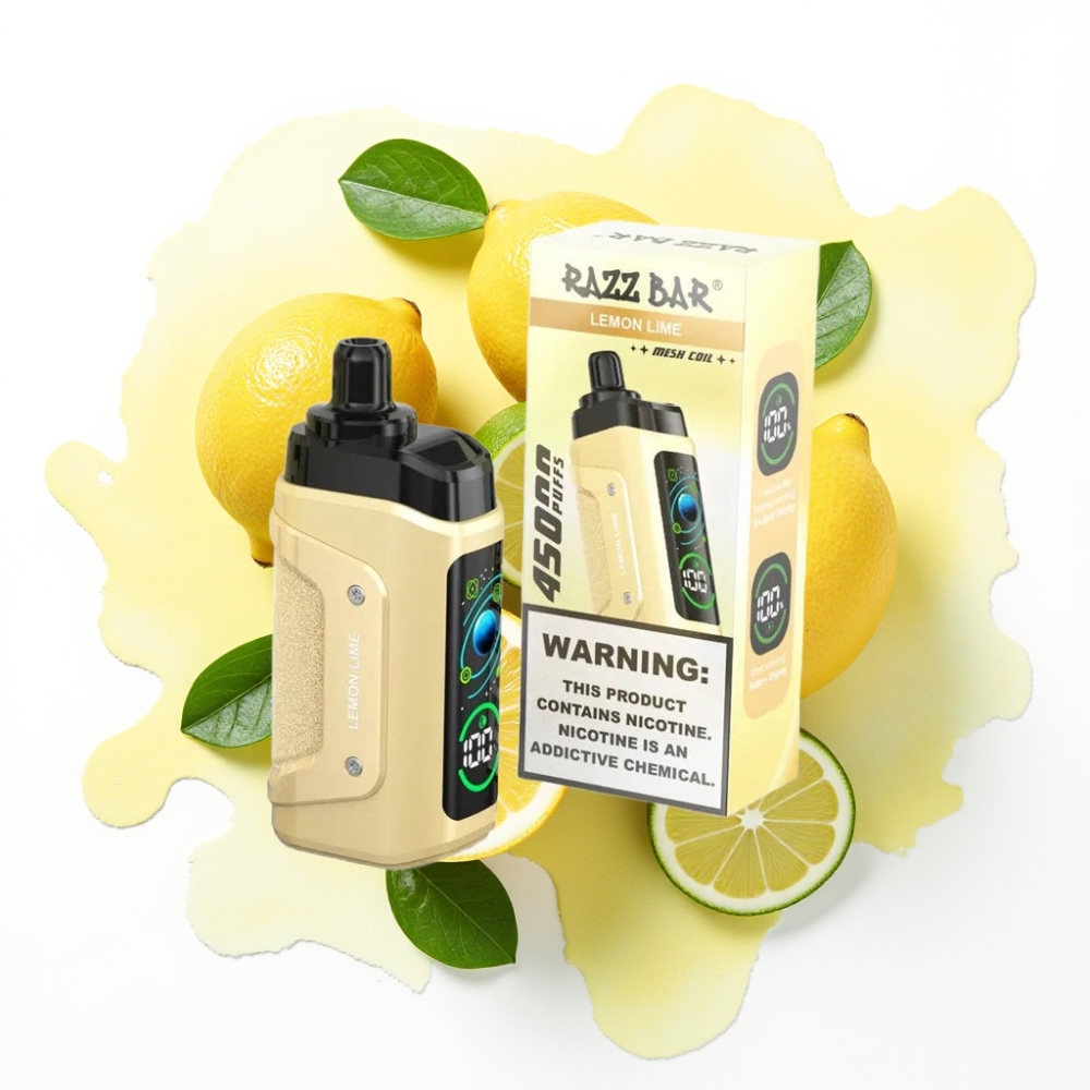 Razz Bar 45000 Puffs Engangsdamp Sitron Lime, 1.0 Ohm Mesh, 20 mg/ml