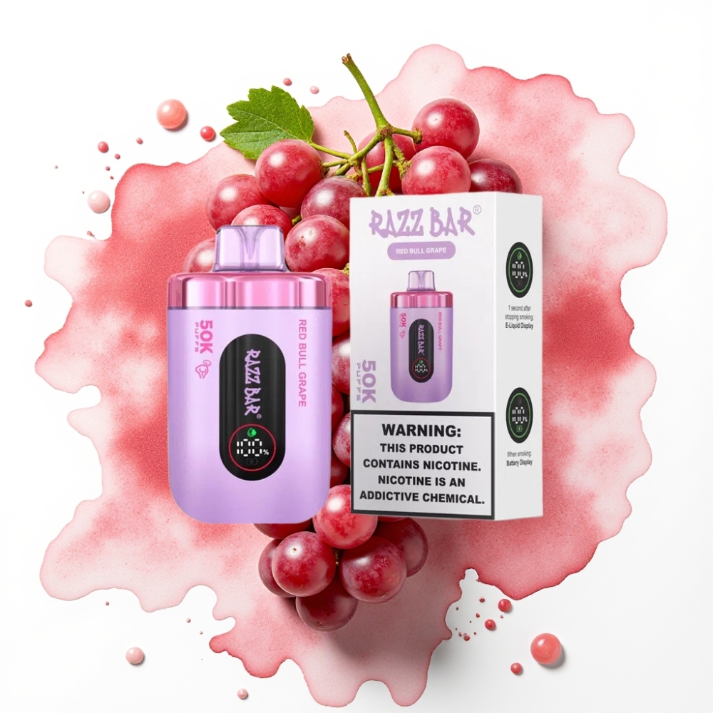 Razz Bar 50K Puffs Engangsdamp Red Bull Drue – 50000 Puff, 2% Nikotin