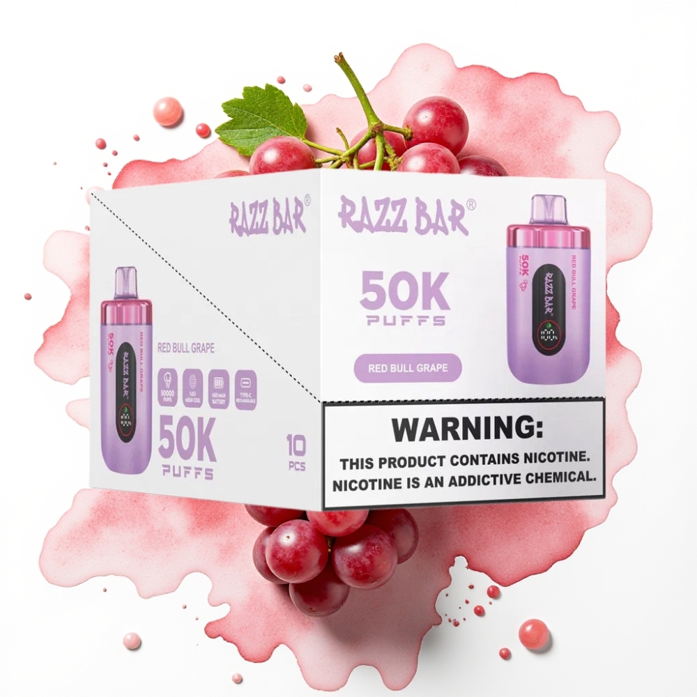 Razz Bar 50K Puffs Engangsdamp Red Bull Drue – 50000 Puff, 2% Nikotin