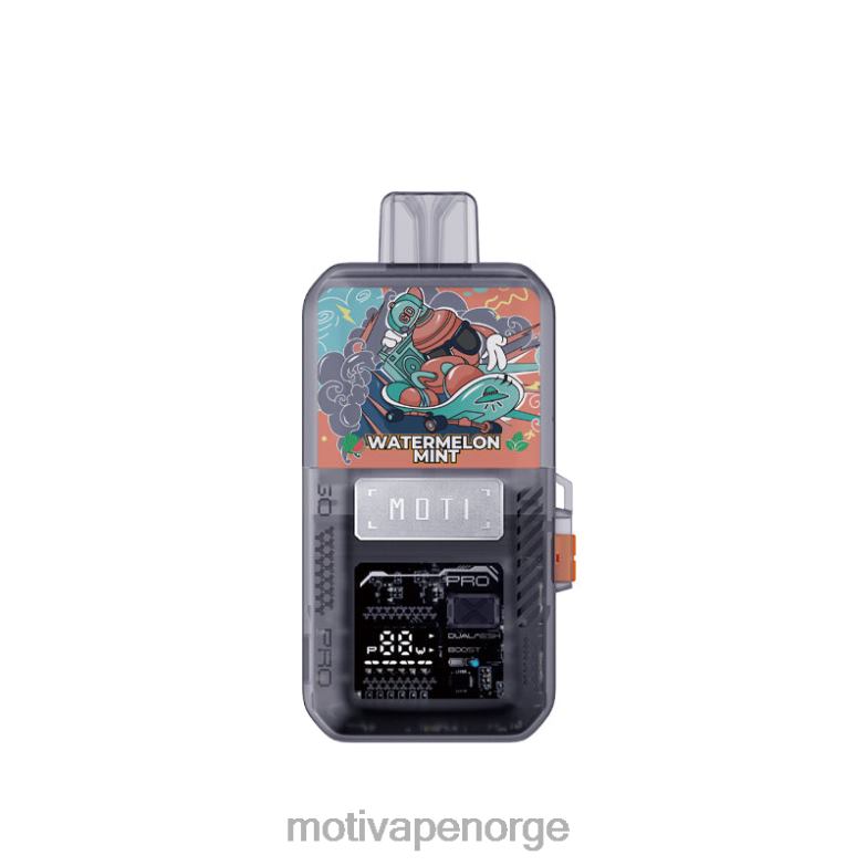 MOTI vape kit Norge | MOTI Go Pro engangs pod+enhet vannmelon mynte PLPR878